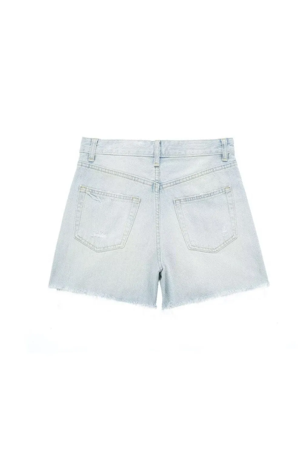 'Emma'Boyfriend-Style Denim Casual Shorts sold by Goodnight Macaroon product image thumbnail 5