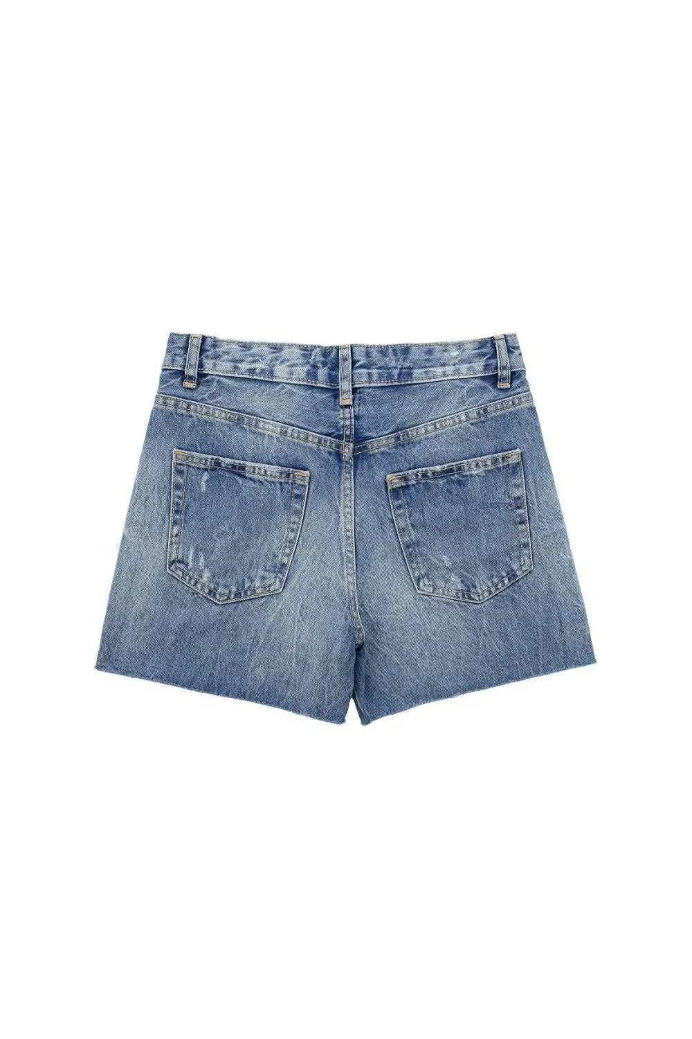 'Emma'Boyfriend-Style Denim Casual Shorts sold by Goodnight Macaroon product image thumbnail 3
