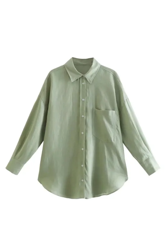 'Harriet' Solid Color Long-sleeve Shirt(6 Colors) made by Goodnight Macaroon
