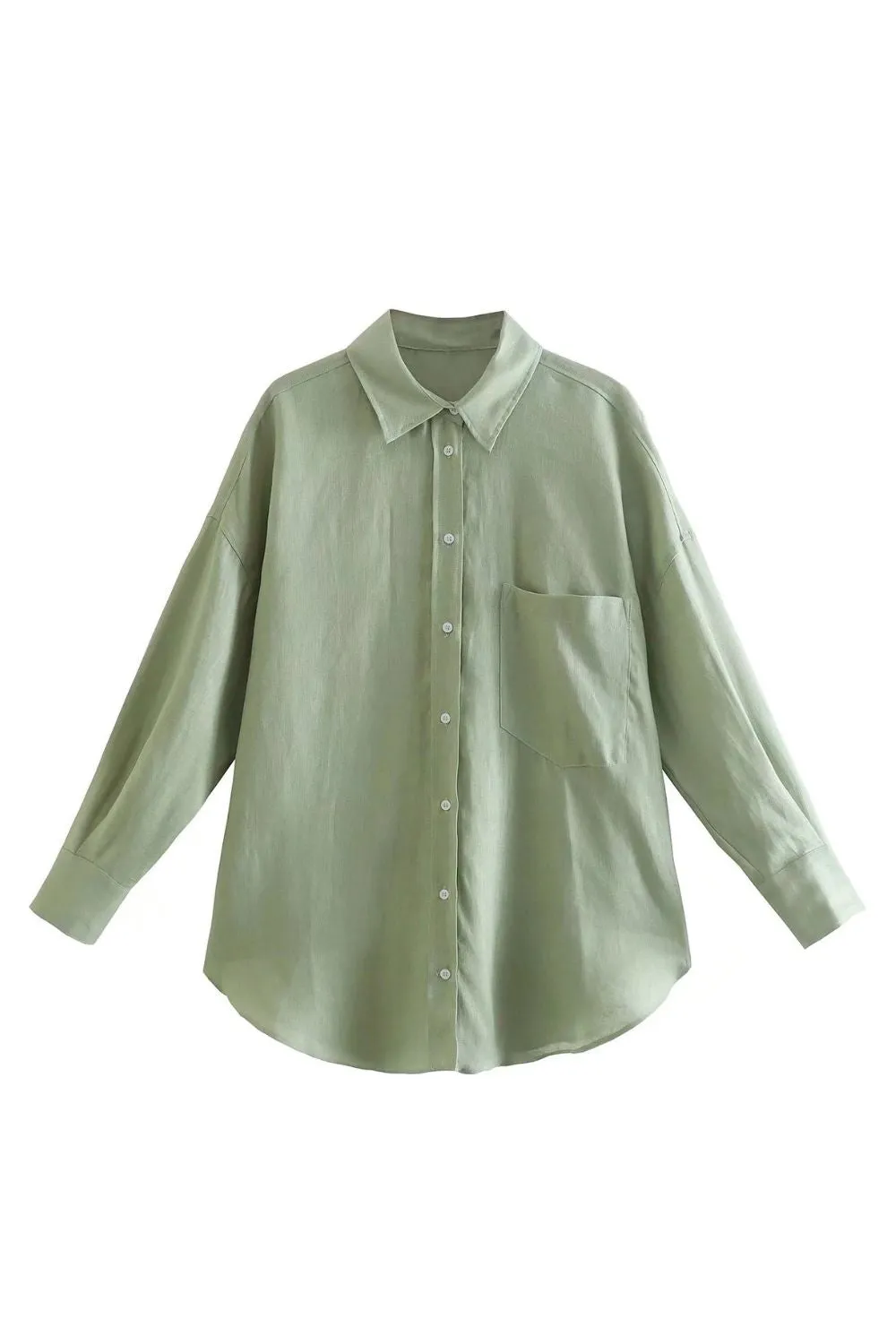 'Harriet' Solid Color Long-sleeve Shirt(6 Colors) sold by Goodnight Macaroon