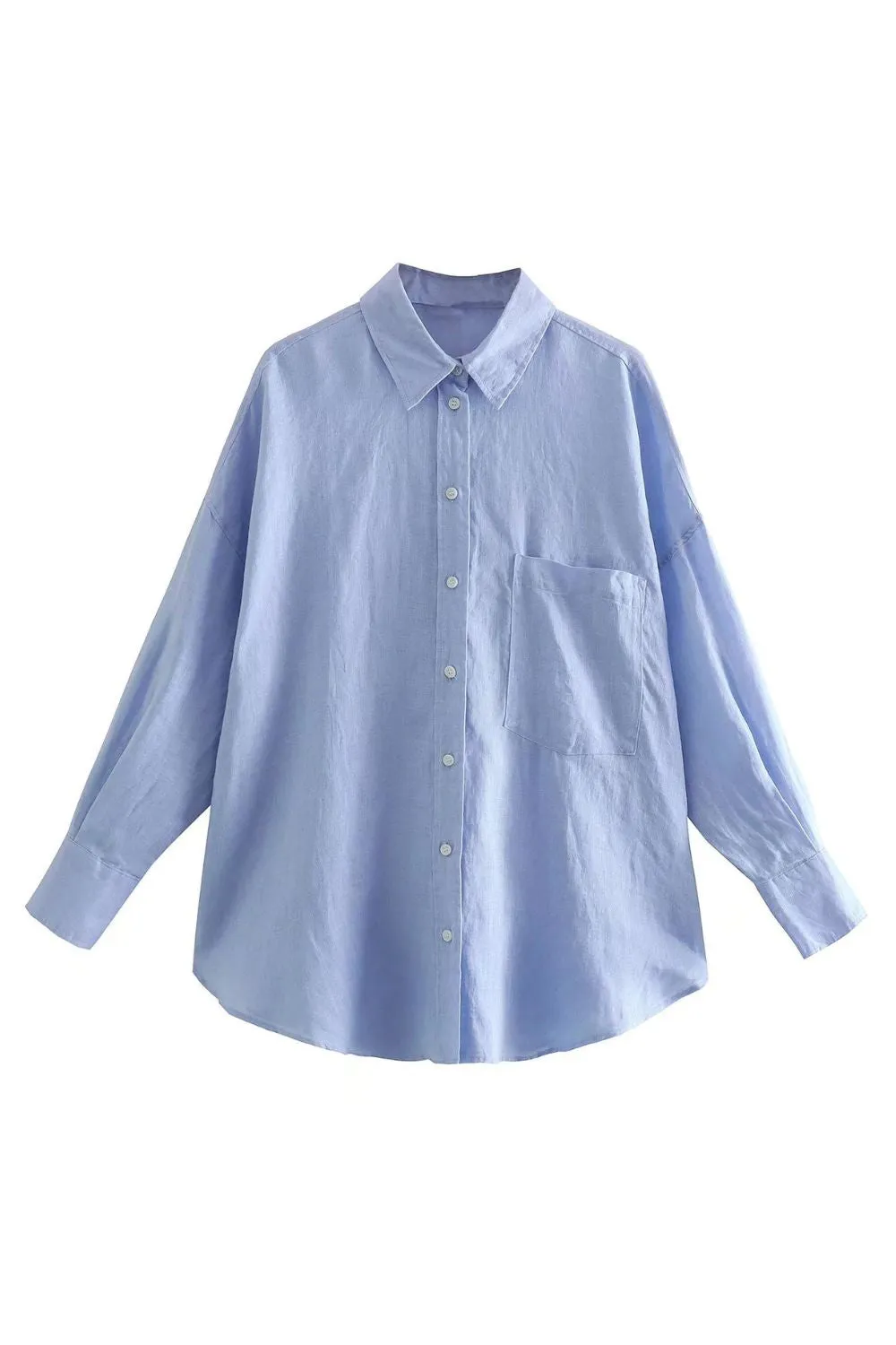 'Harriet' Solid Color Long-sleeve Shirt(6 Colors) sold by Goodnight Macaroon product image thumbnail 5