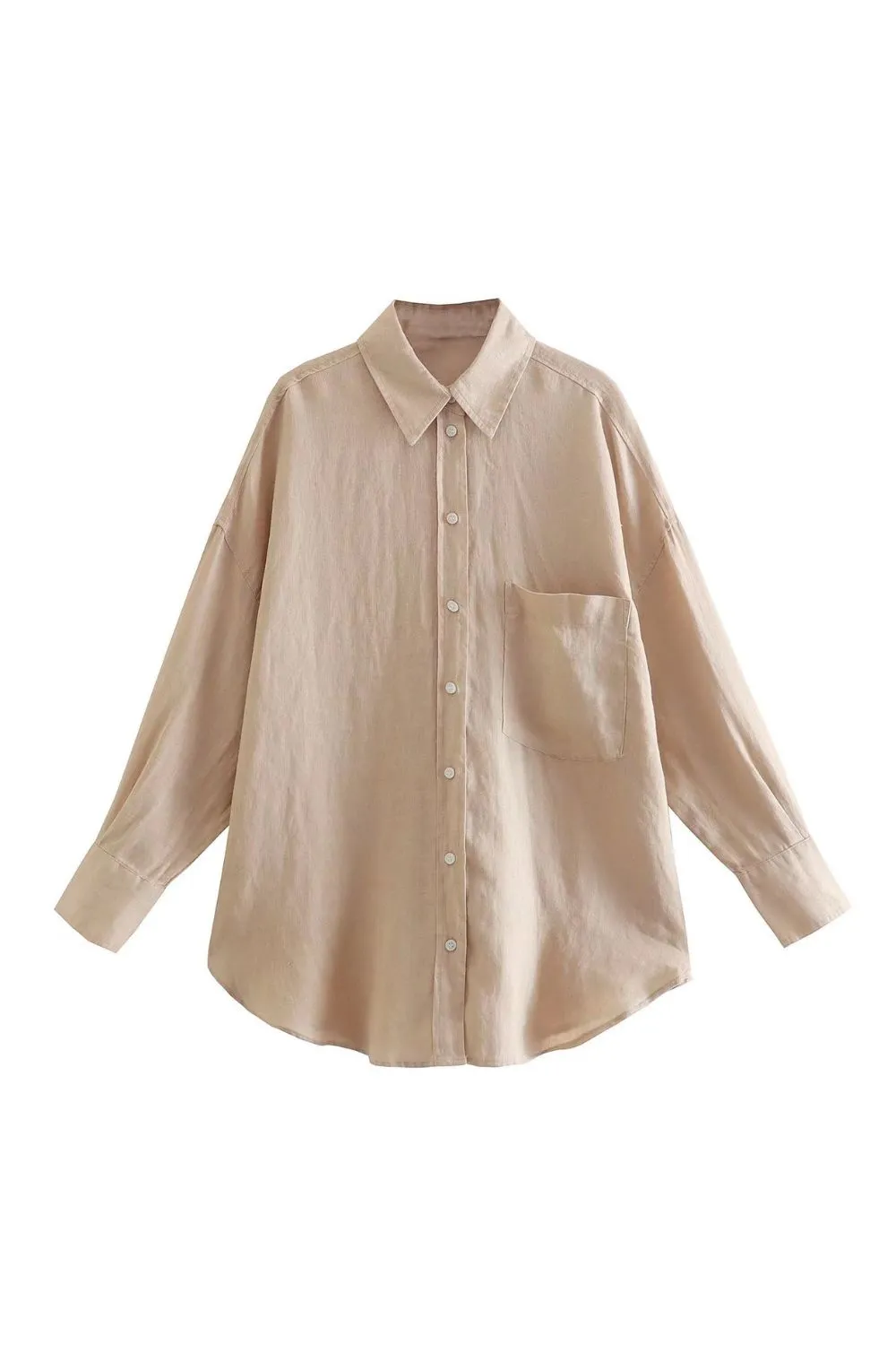 'Harriet' Solid Color Long-sleeve Shirt(6 Colors) sold by Goodnight Macaroon product image thumbnail 3