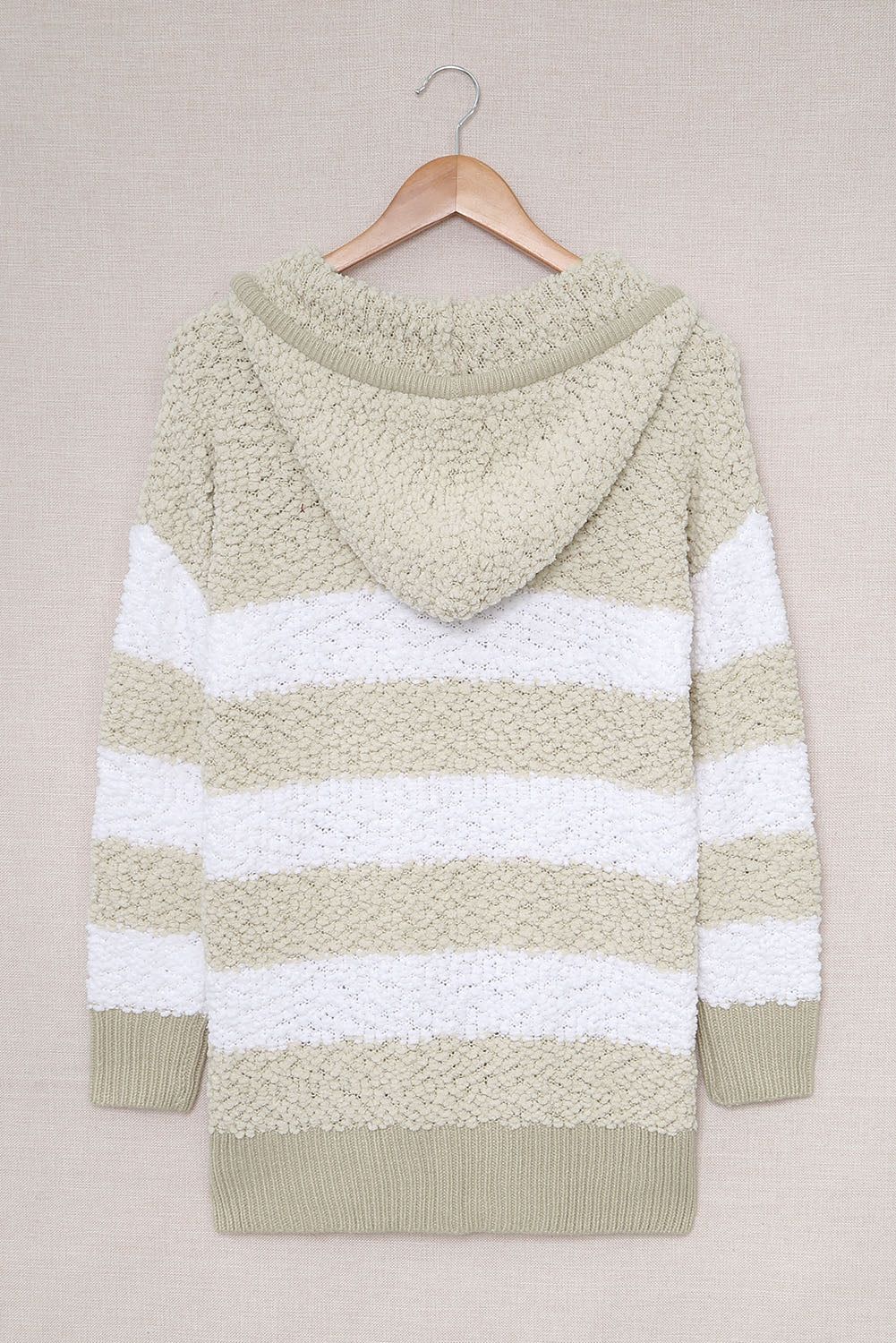 'Stella' Striped Popcorn Knit Hooded Sweater sold by Goodnight Macaroon product image thumbnail 7