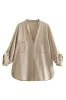 'Dylan' Band Collar V-Neck Shirt (5 Colors) sold by Goodnight Macaroon