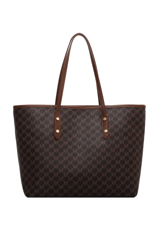 'Heidy' Geometric Pattern Tote Bag (3 Colors) sold by Goodnight Macaroon