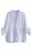 'Dylan' Band Collar V-Neck Shirt (5 Colors) sold by Goodnight Macaroon