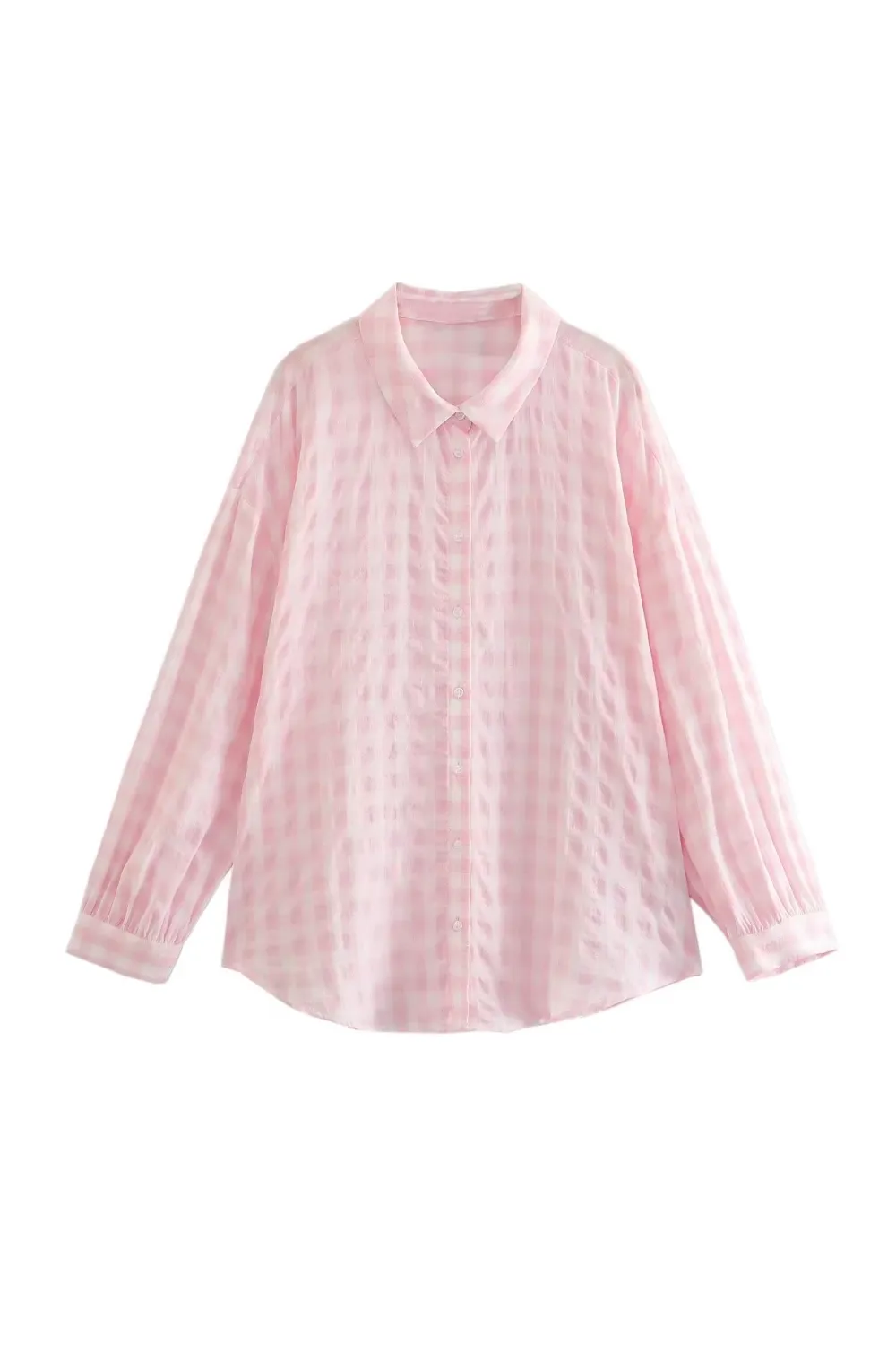 'Gwen' Long Sleeved Collared Plaid Shirt sold by Goodnight Macaroon