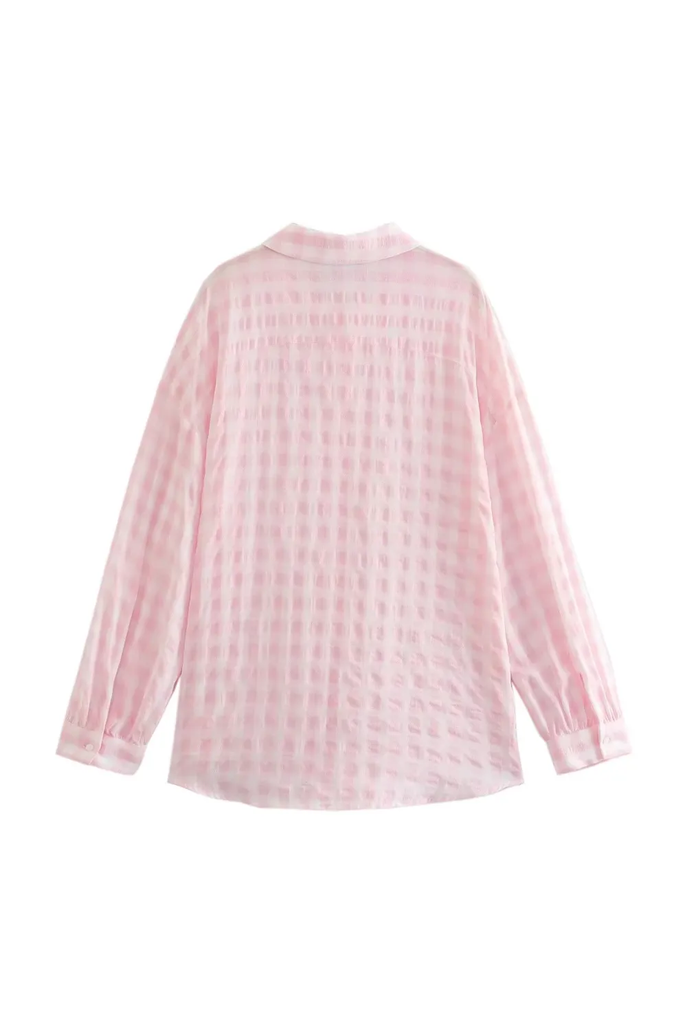'Gwen' Long Sleeved Collared Plaid Shirt sold by Goodnight Macaroon product image thumbnail 2