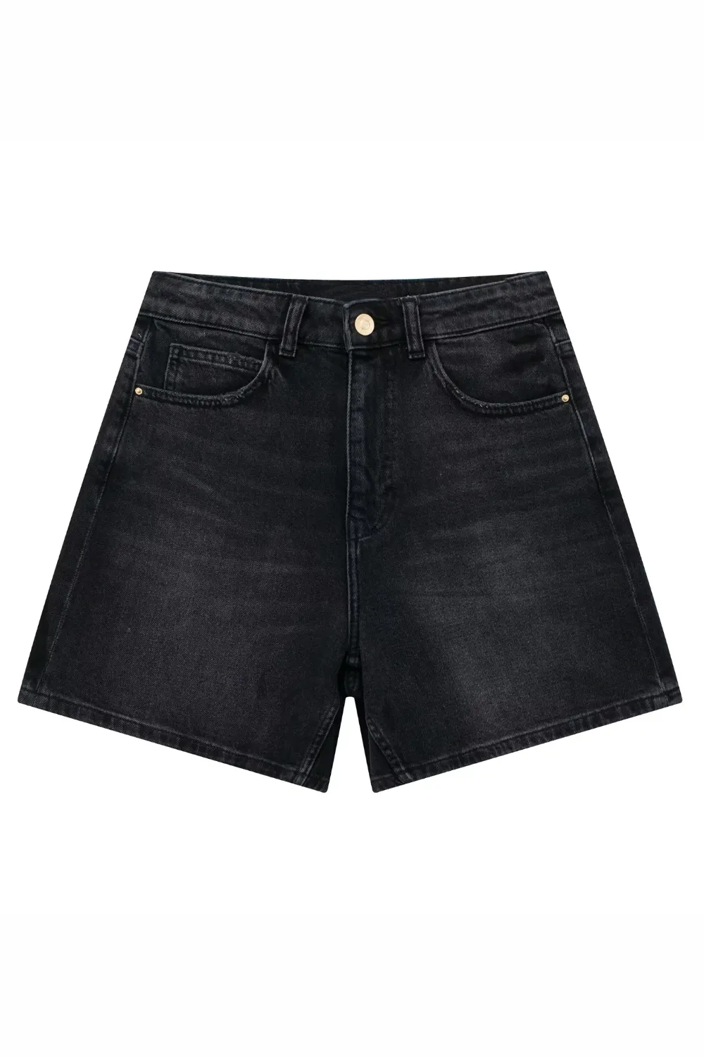 'Blaire' Washed High Waist Denim Shorts (2 Colors) sold by Goodnight Macaroon product image thumbnail 2
