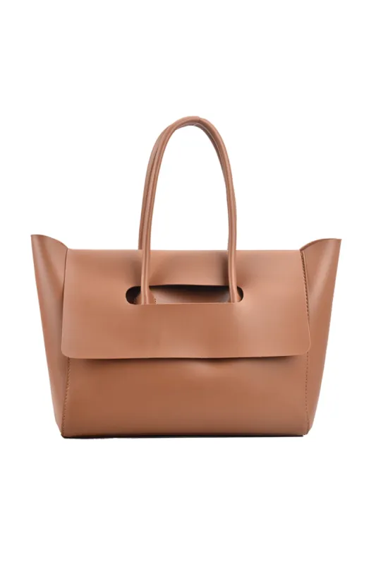 'Rhea' Flap Tote Bag (4 Colors) sold by Goodnight Macaroon
