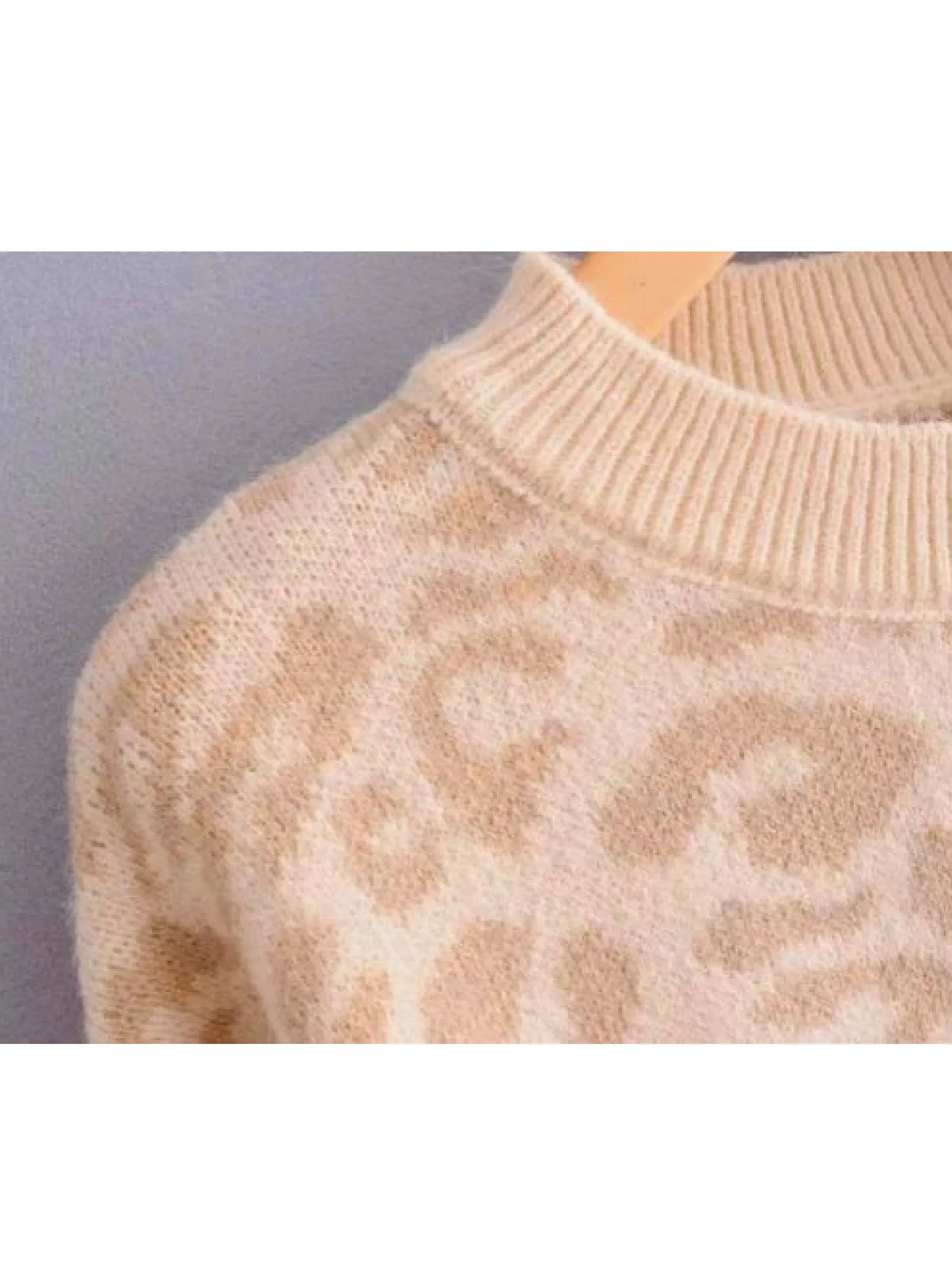 'Kanya' Crewneck Leopard Print Sweater (3 Colors) sold by Goodnight Macaroon product image thumbnail 4