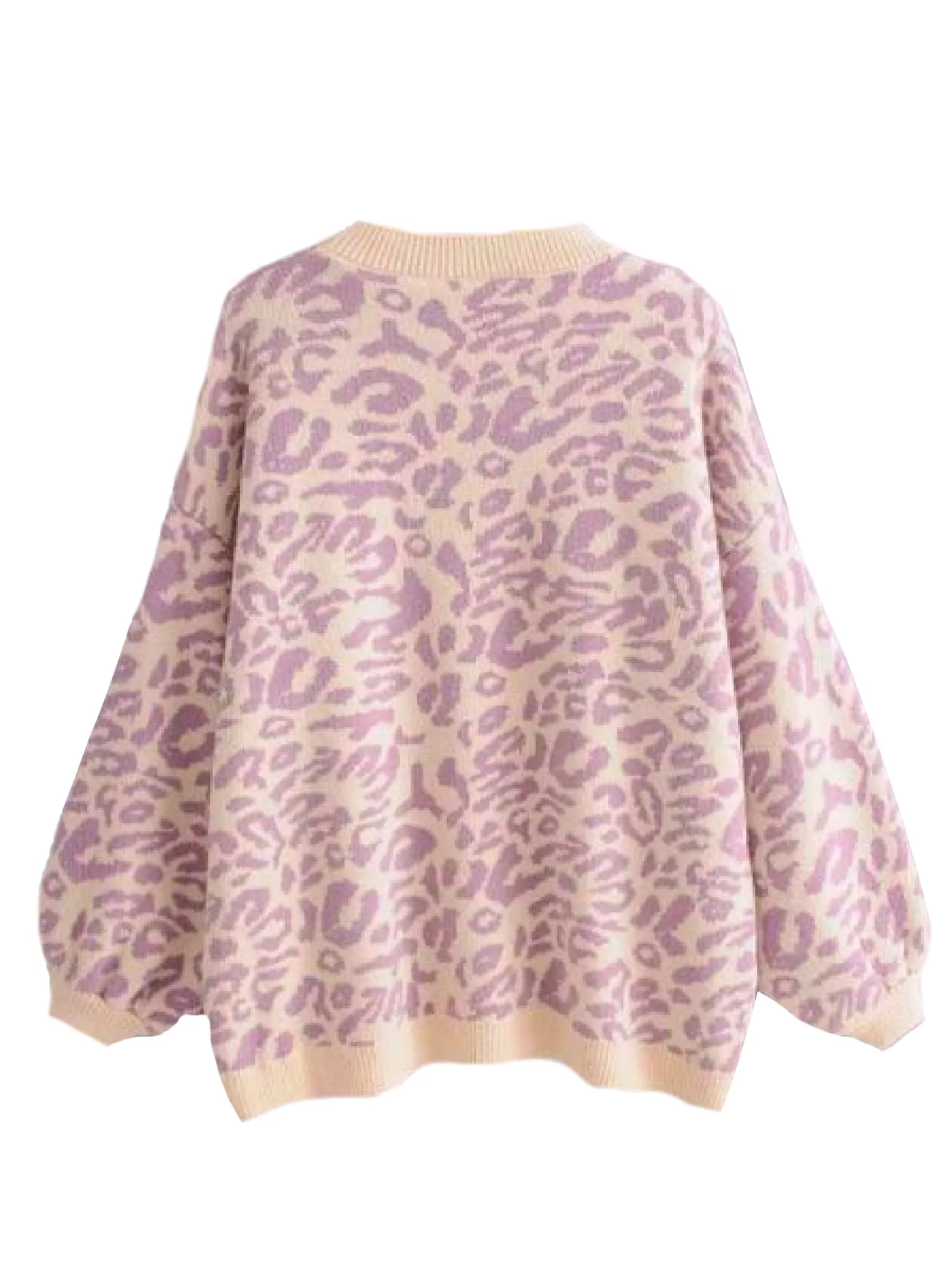 'Kanya' Crewneck Leopard Print Sweater (3 Colors) sold by Goodnight Macaroon product image thumbnail 3