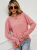 Asymmetrical Round Neck Buttoned Dropped Shoulder Tee sold by Goodnight Macaroon