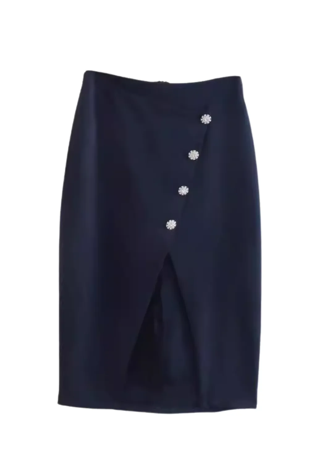 'Agnes' Slit Midi Skirt (2 Colors) sold by Goodnight Macaroon