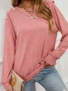 Asymmetrical Round Neck Buttoned Dropped Shoulder Tee sold by Goodnight Macaroon