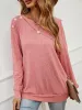 Asymmetrical Round Neck Buttoned Dropped Shoulder Tee sold by Goodnight Macaroon