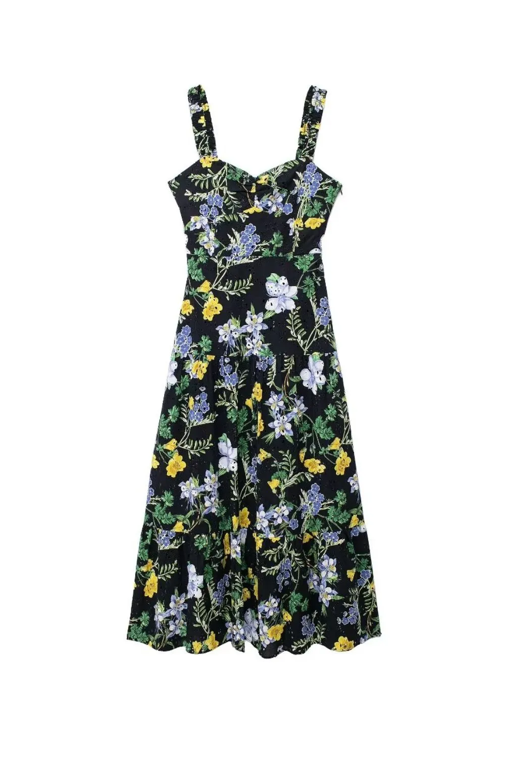 ‘Erin’ Floral Print Midi Dress sold by Goodnight Macaroon