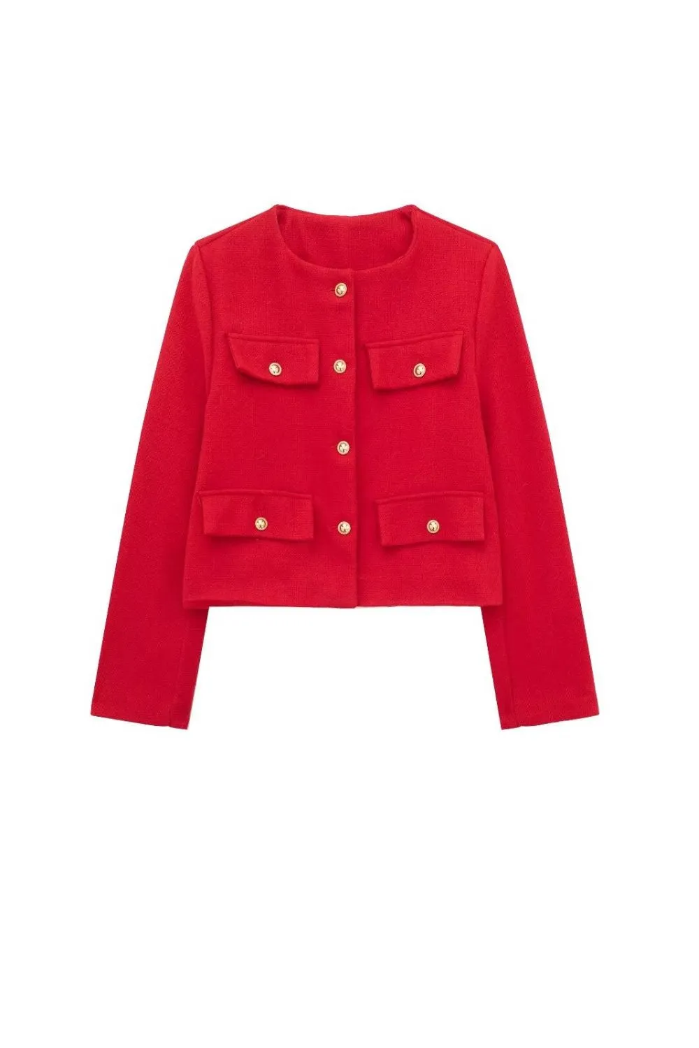 'Lily'Flap-Decorated Pocket Coat(4 Color) sold by Goodnight Macaroon product image thumbnail 3