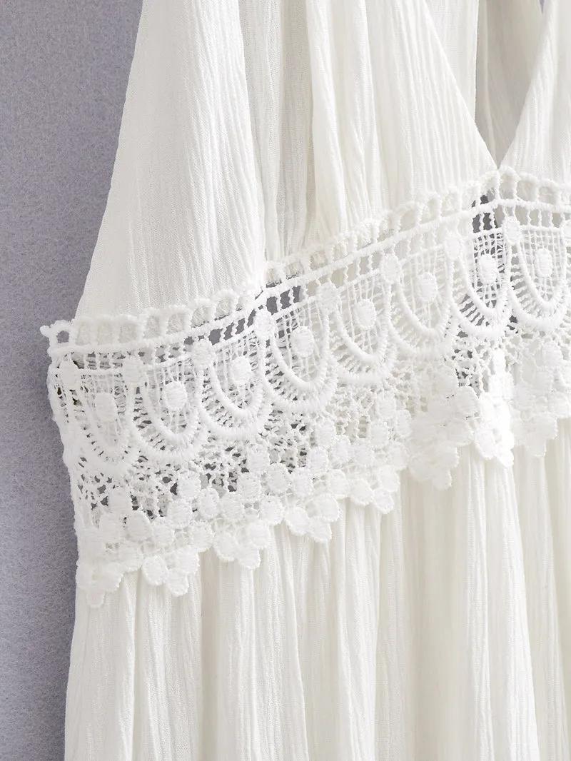 Lace Up Halter Maxi Dress #117544 sold by Goodnight Macaroon product image thumbnail 4