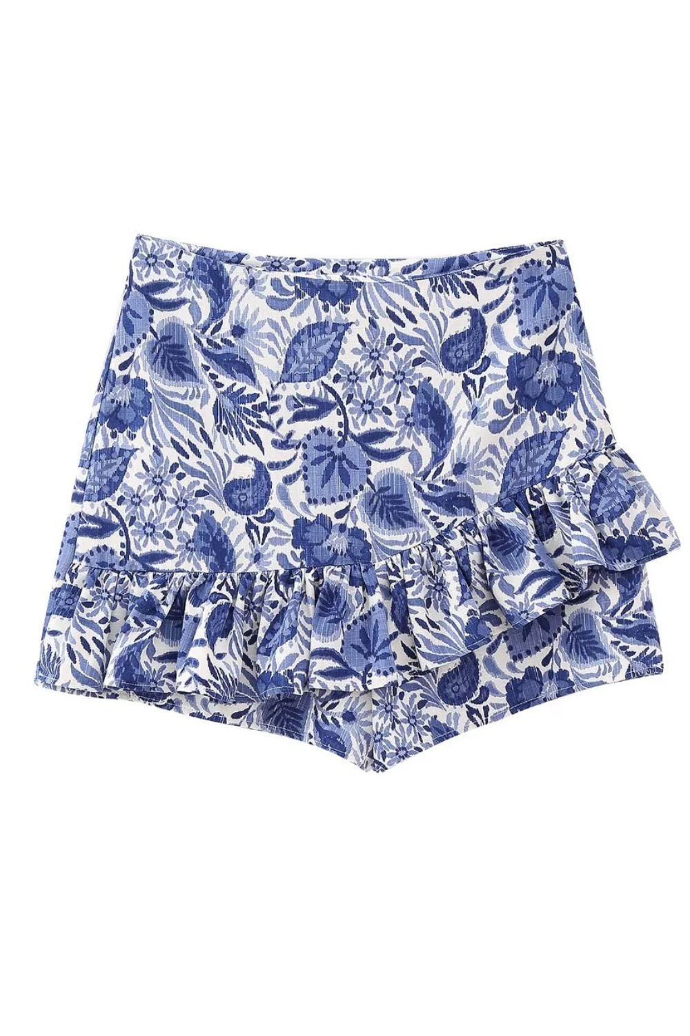 'Gwen' Floral Ruffle Layered Skort sold by Goodnight Macaroon