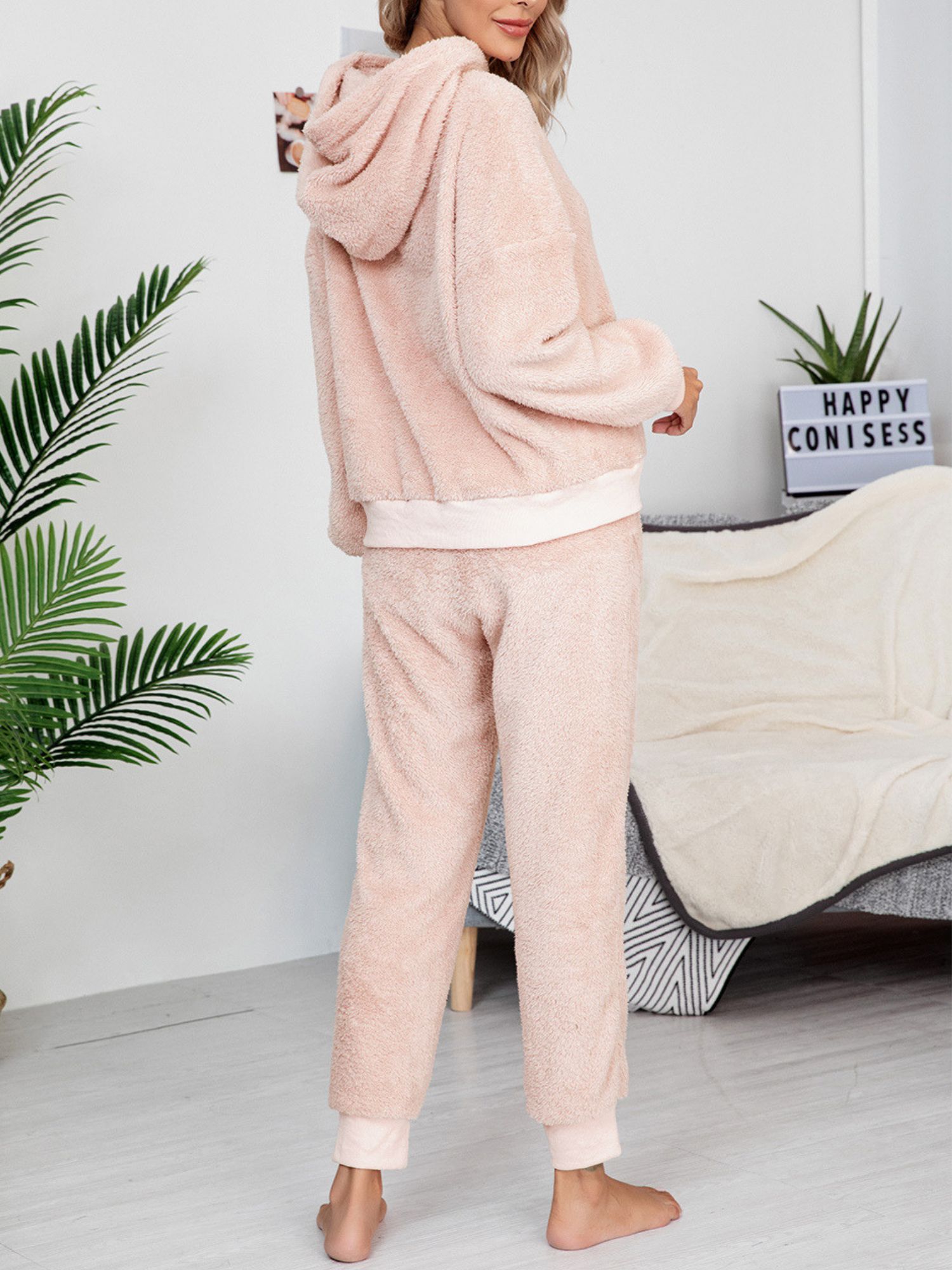 'Callie' Fleece Hooded Loungewear Set (7 Colors) sold by Goodnight Macaroon product image thumbnail 7