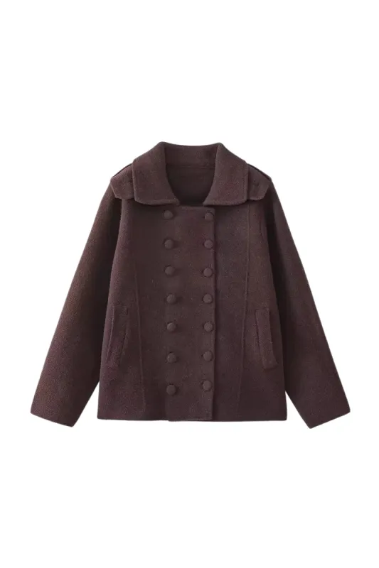 'Stacey' Double-Breasted Collared Jacket (3 Colors) made by Goodnight Macaroon