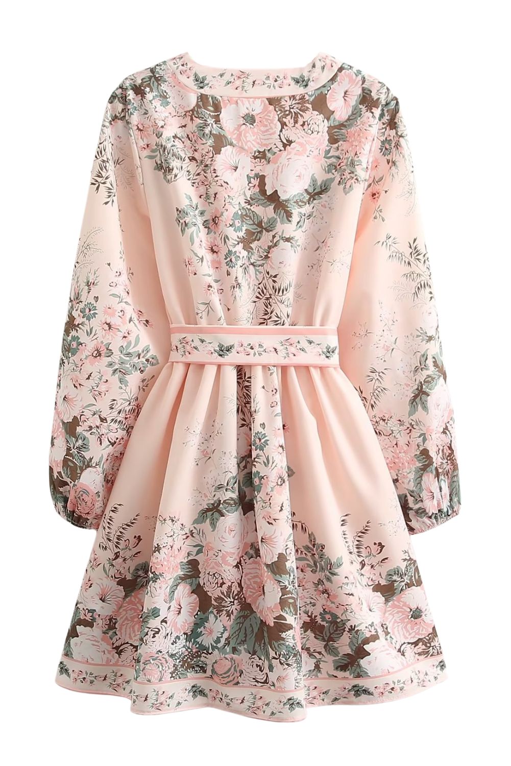'Maya' Floral Belted Short Dress #138117 sold by Goodnight Macaroon product image thumbnail 5