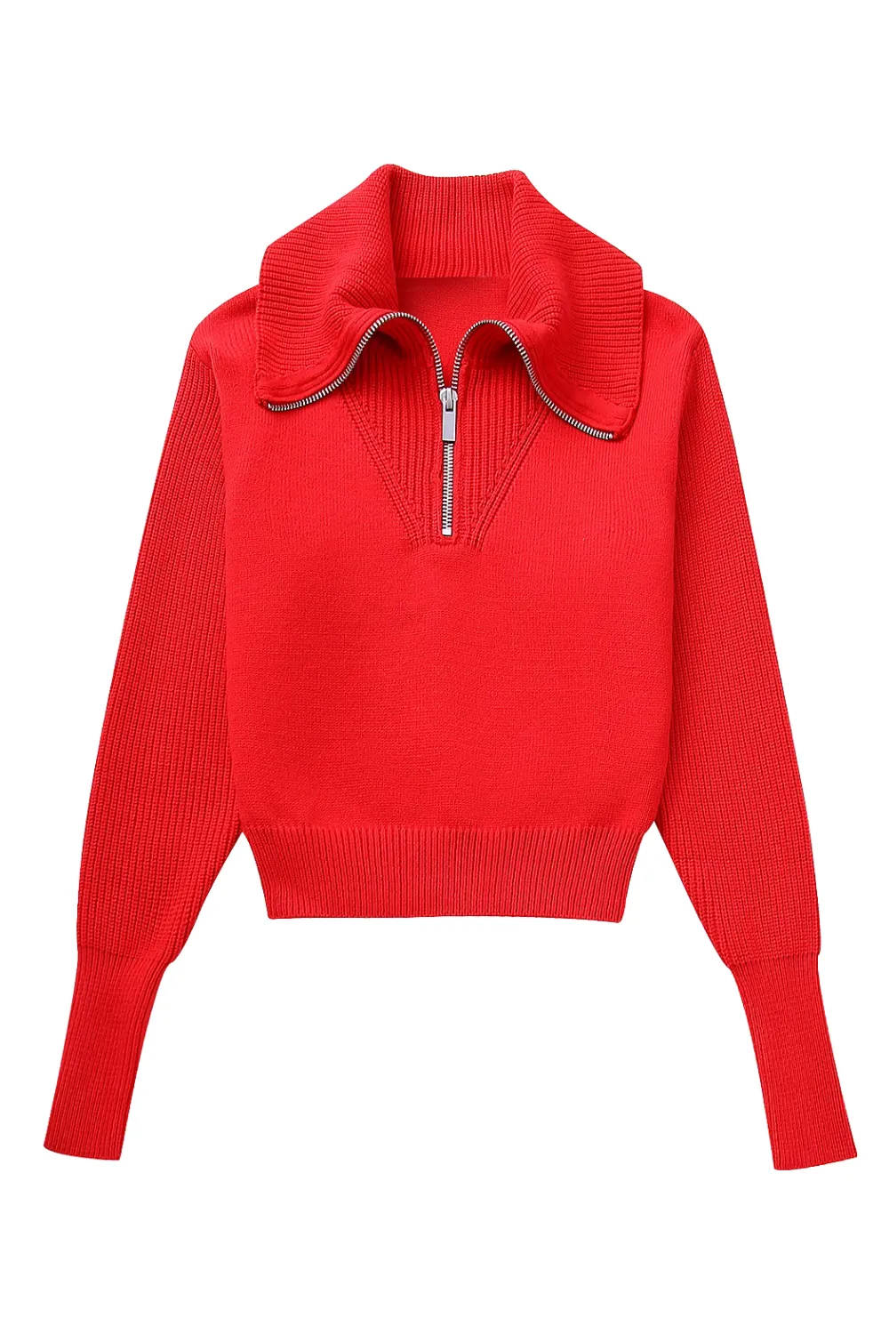 'Fiona' Half-Zip Knitted Sweater (2 Colors) sold by Goodnight Macaroon product image thumbnail 2
