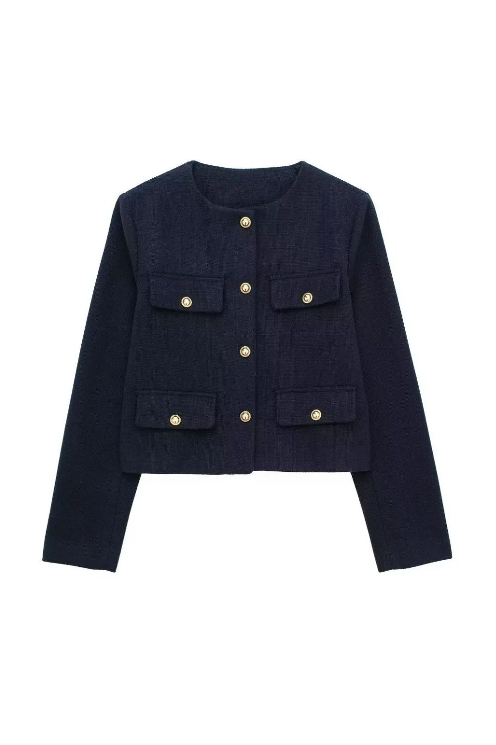 'Lily'Flap-Decorated Pocket Coat sold by Goodnight Macaroon product image thumbnail 3