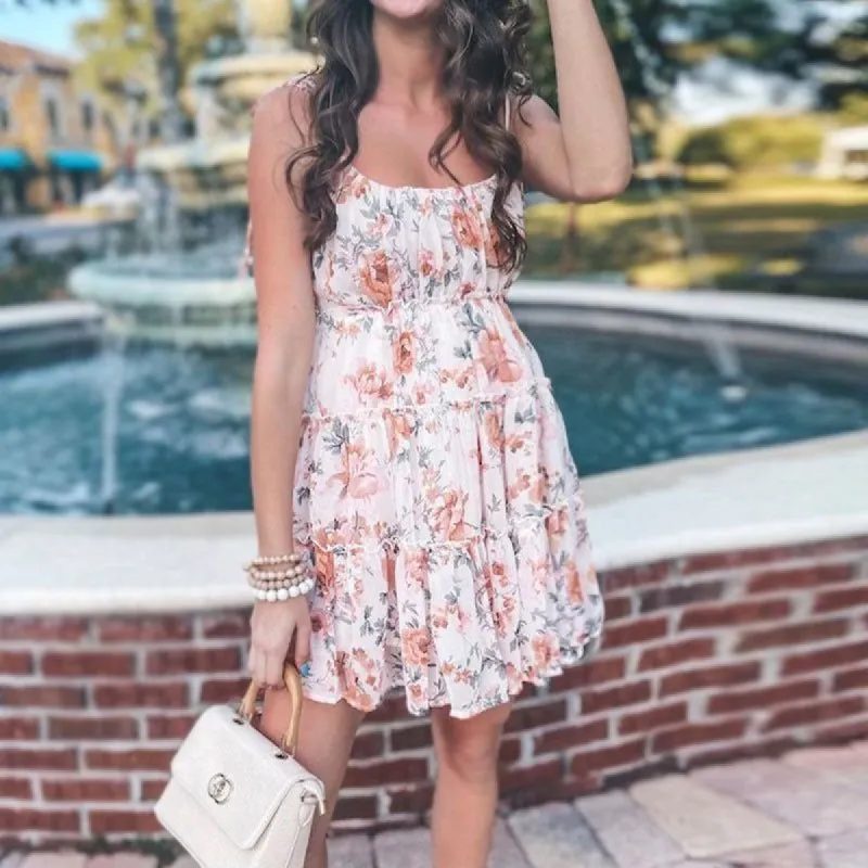 Floral Ruffled Dress #154616 sold by Goodnight Macaroon