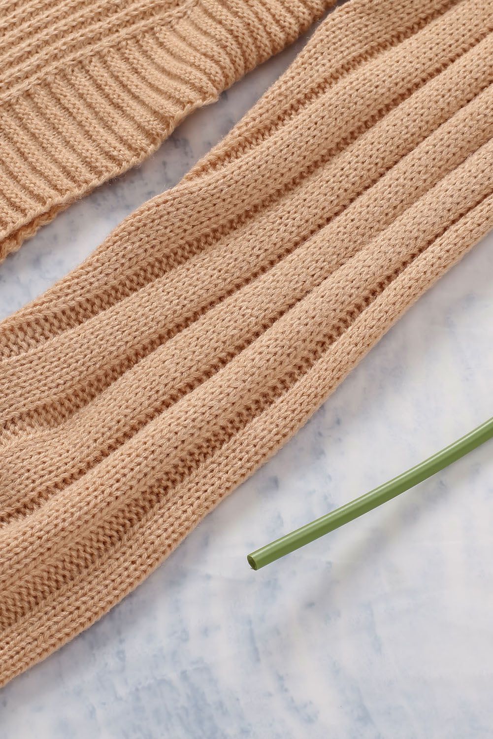 'Xandra' Drawstring Cowl Neck Side Slit Tunic Sweater sold by Goodnight Macaroon product image thumbnail 10