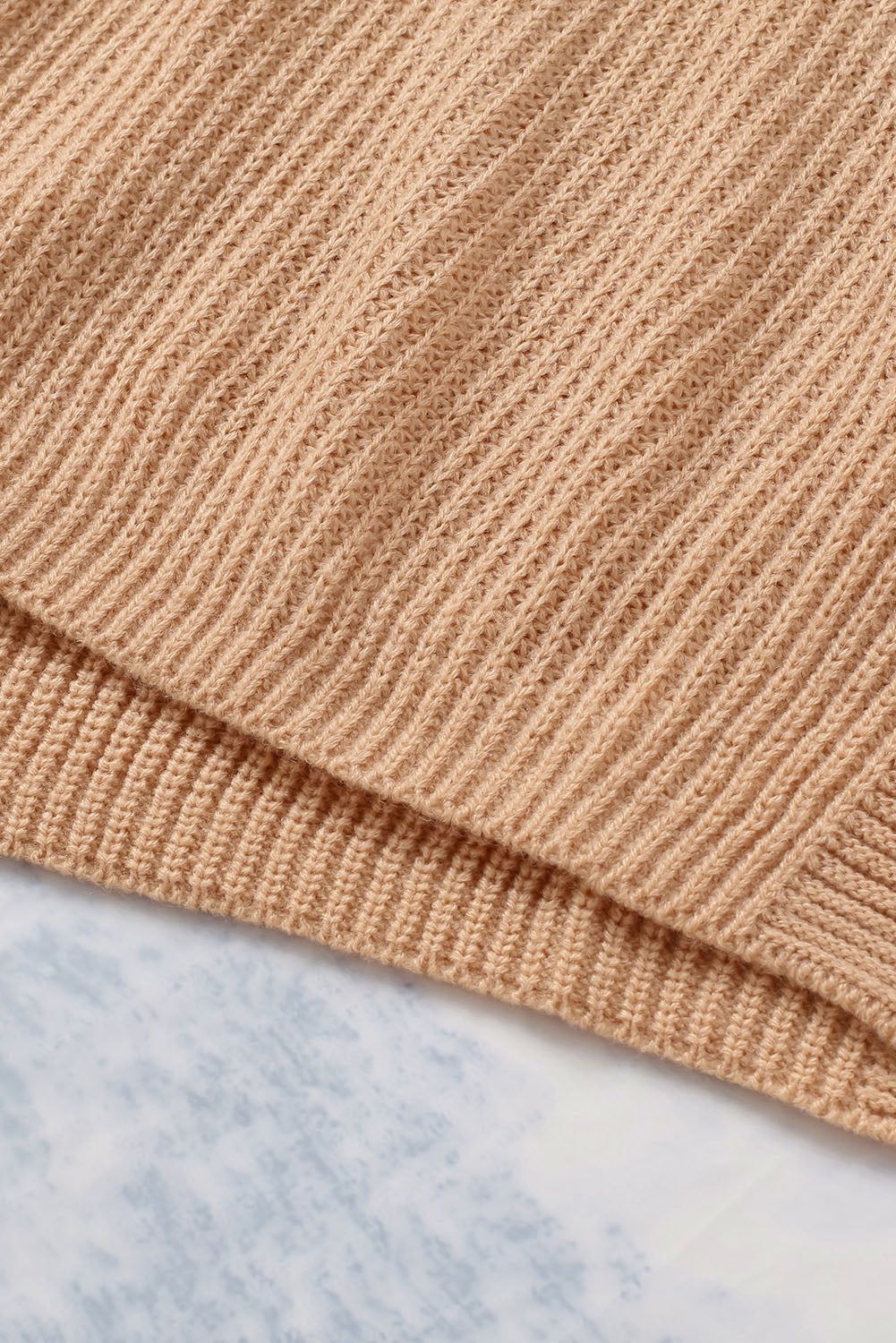 'Xandra' Drawstring Cowl Neck Side Slit Tunic Sweater sold by Goodnight Macaroon product image thumbnail 11