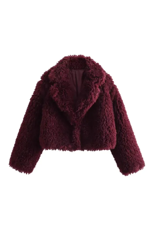 'Riley' Faux Fur Long Sleeved Jacket sold by Goodnight Macaroon