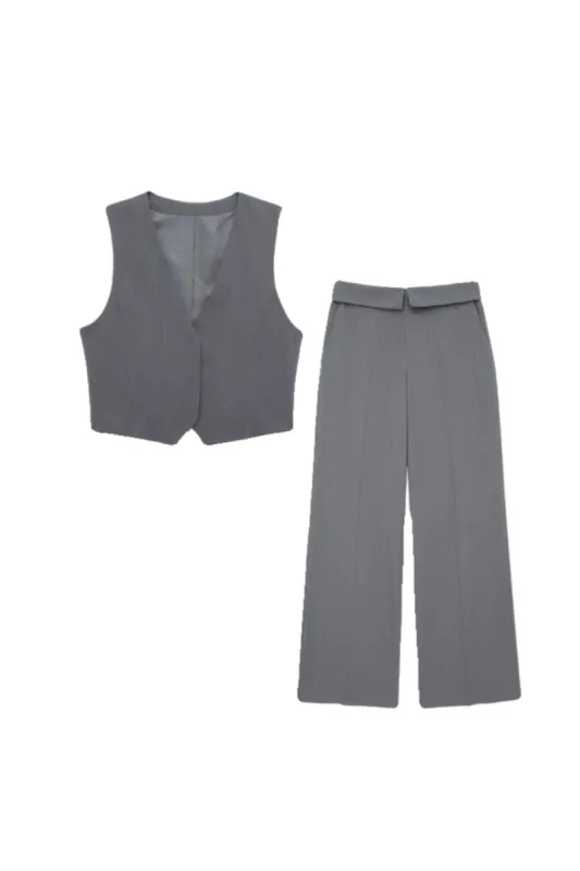 'Riley'  Striped Vest and Rolled-Hem Pants Suit (Sold Separately) sold by Goodnight Macaroon