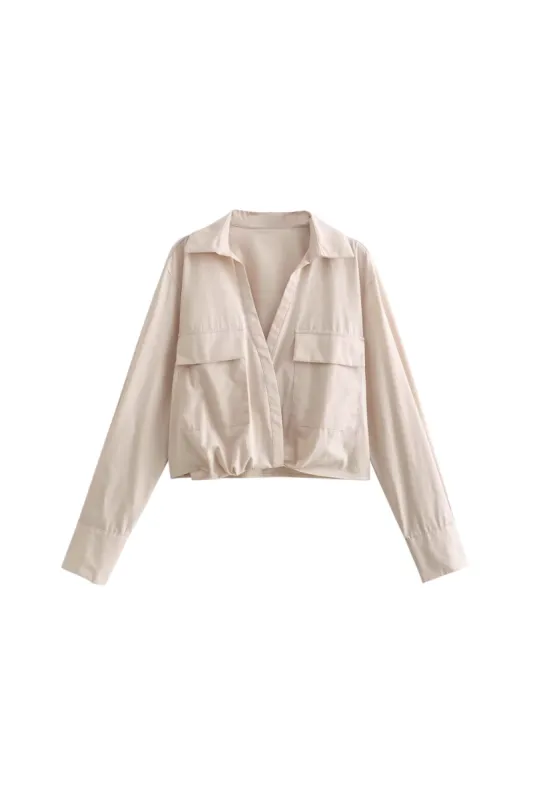 'Hannah' Collared Short Shirt sold by Goodnight Macaroon