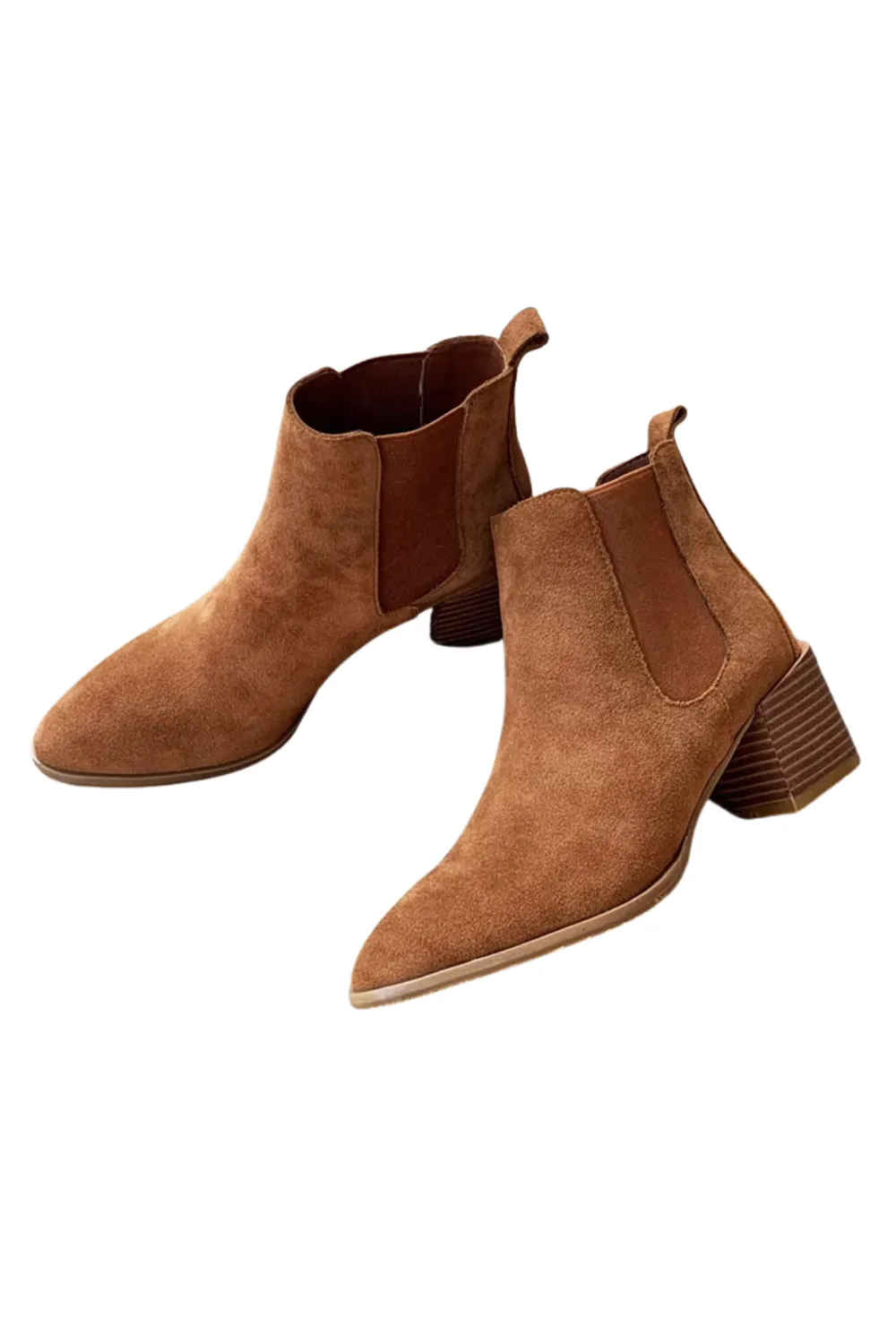 'Eloise' Velvet High-Heel Pointy Boots (3 Colors) sold by Goodnight Macaroon product image thumbnail 4