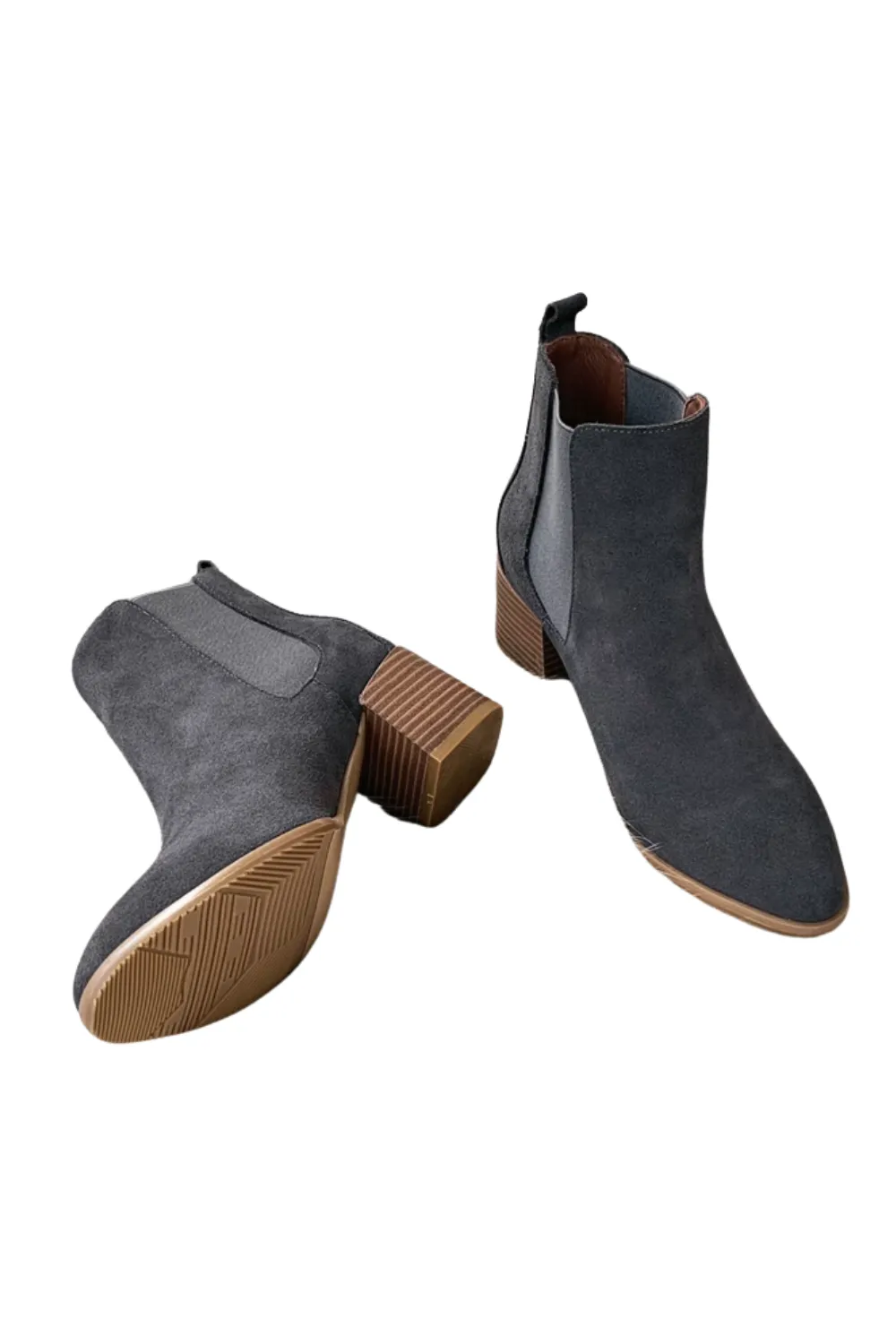 'Eloise' Velvet High-Heel Pointy Boots (3 Colors) sold by Goodnight Macaroon product image thumbnail 3