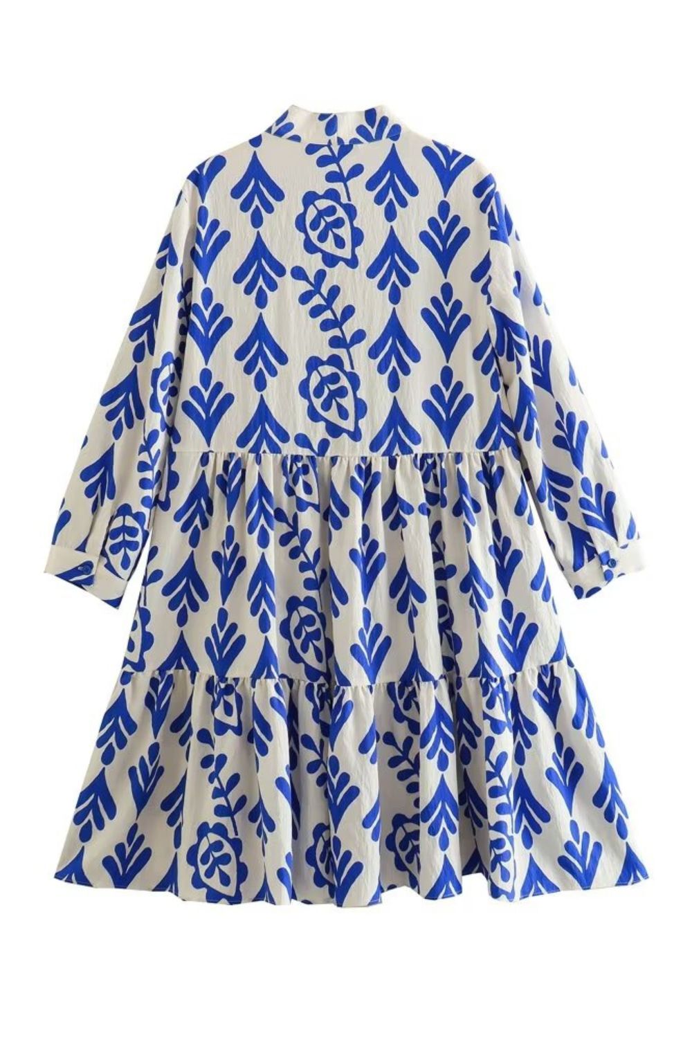 'Bernadette' V-Neck Layered Printed Short Dress sold by Goodnight Macaroon product image thumbnail 2