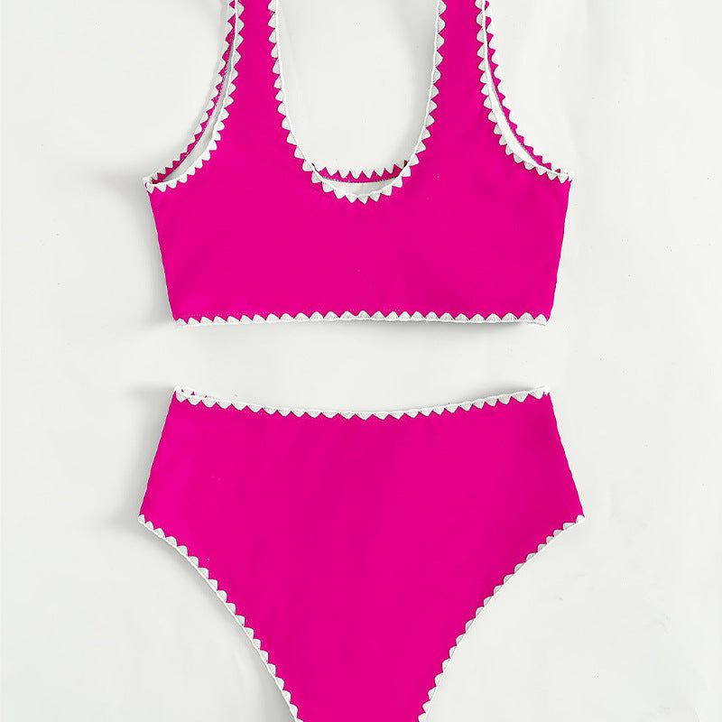 'Abigail' Solid Color Two-Piece Swimwear #164057 sold by Goodnight Macaroon product image thumbnail 7