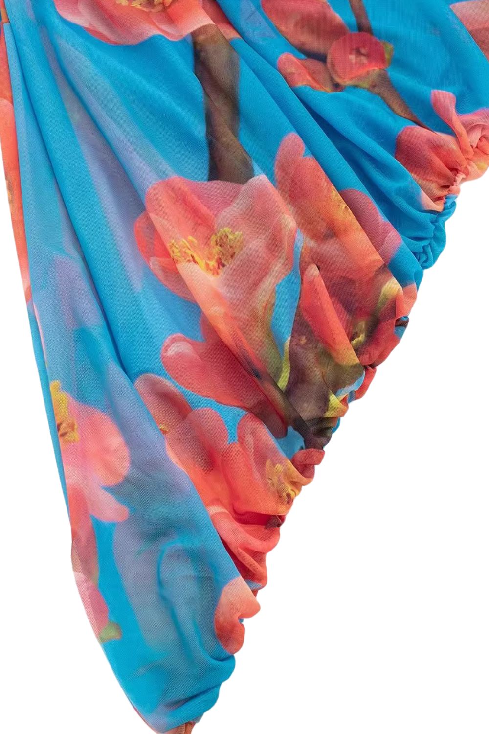 'Gemma' Crinkled Printed Tulle Midi Dress sold by Goodnight Macaroon product image thumbnail 4