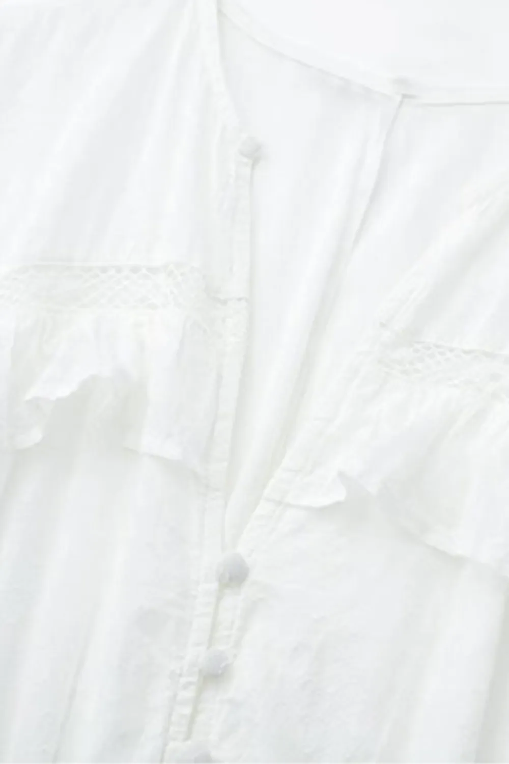 'Maggie' V-Neck Lace Layered Top sold by Goodnight Macaroon product image thumbnail 4