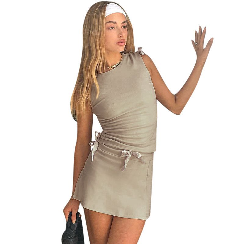 Tennis Sleeveless Ruched Skirt Set sold by Goodnight Macaroon product image thumbnail 6