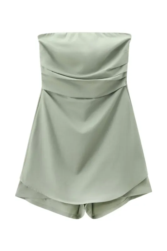 'Matilda' Linen Blend Short Jumpsuit sold by Goodnight Macaroon