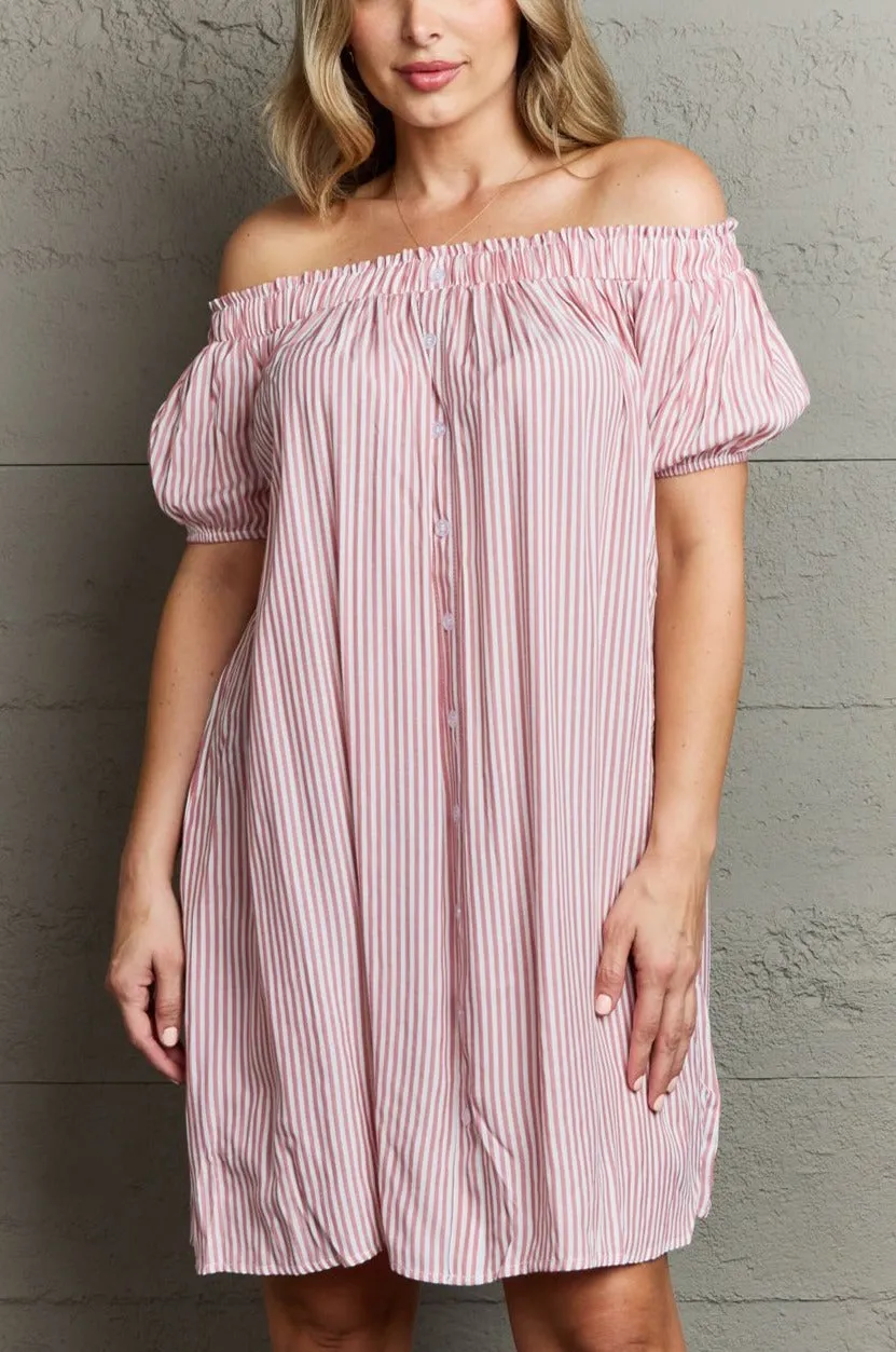 Off The Shoulder Mini Dress sold by Goodnight Macaroon