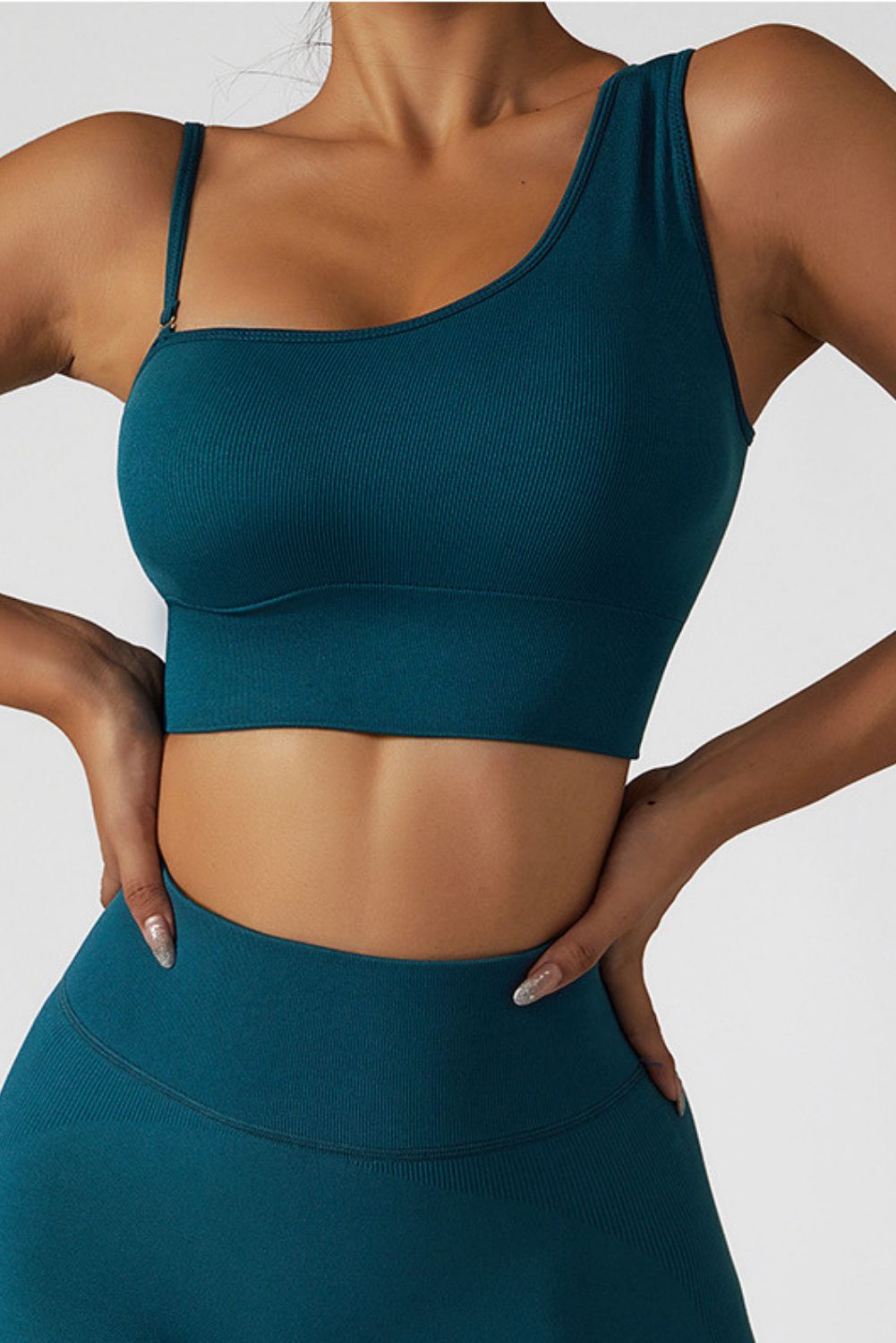 'Kathy' One Shoulder Sports Bra (5 Colors) sold by Goodnight Macaroon product image thumbnail 6