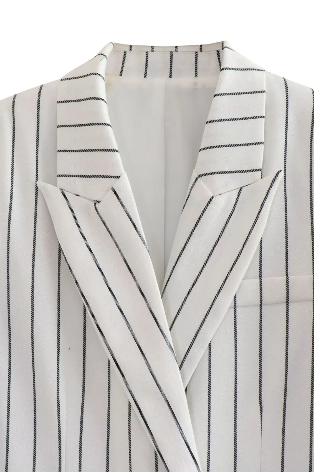 'Faith' Stripe Patterned Suit Jacket sold by Goodnight Macaroon product image thumbnail 3