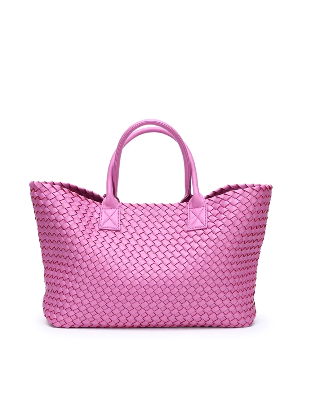 ‘Twiggy’ Woven Faux Leather Tote Bag sold by Goodnight Macaroon product image thumbnail 2
