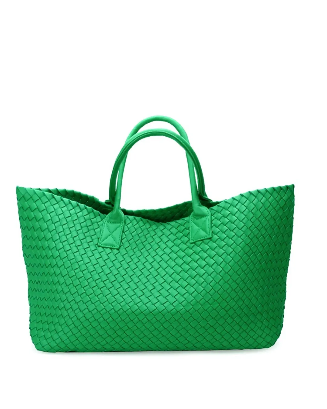‘Twiggy’ Woven Faux Leather Tote Bag sold by Goodnight Macaroon