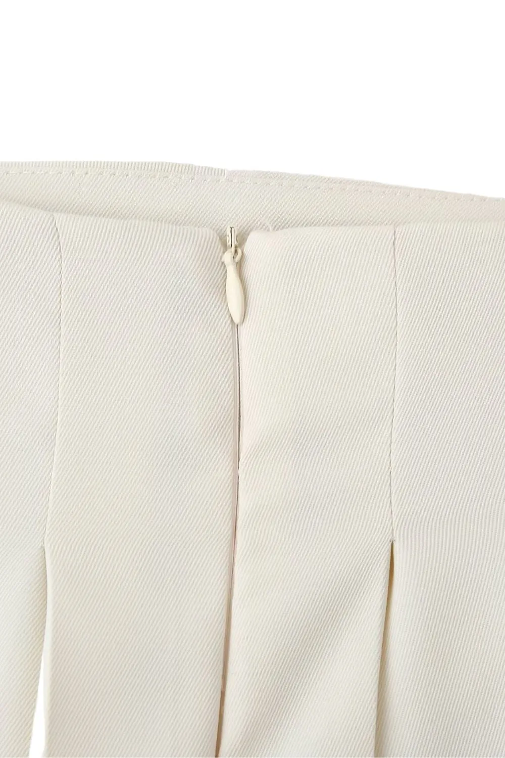 'Amelia' Minimalist Pleated Straight Wide-Leg Trousers sold by Goodnight Macaroon product image thumbnail 5