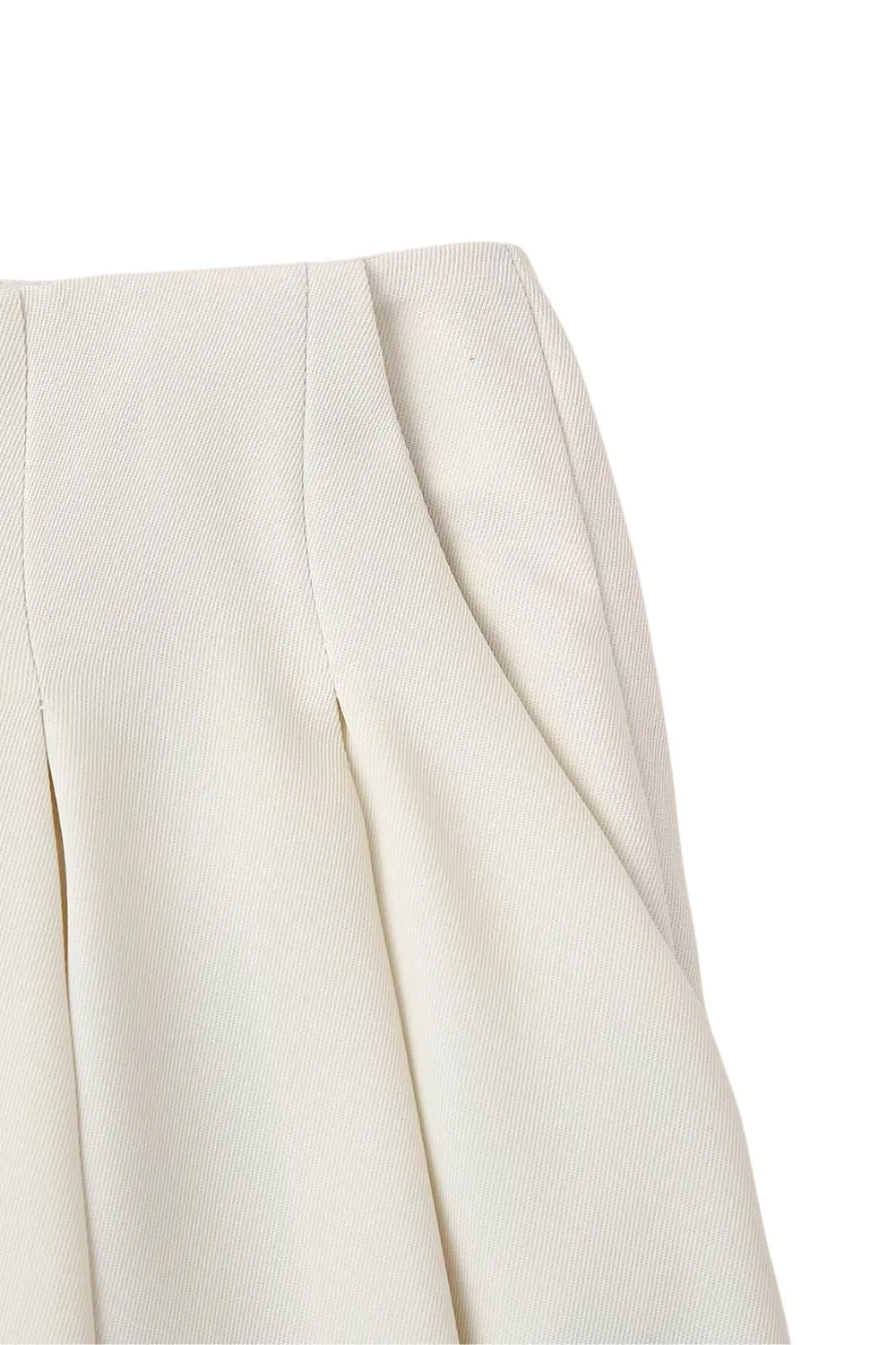 'Amelia' Minimalist Pleated Straight Wide-Leg Trousers sold by Goodnight Macaroon product image thumbnail 4